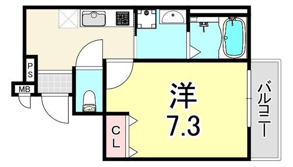 フジパレス尼崎出屋敷の物件間取画像